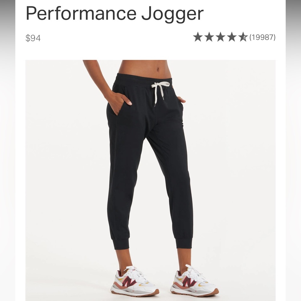 Vuori Performance Jogger XS Black